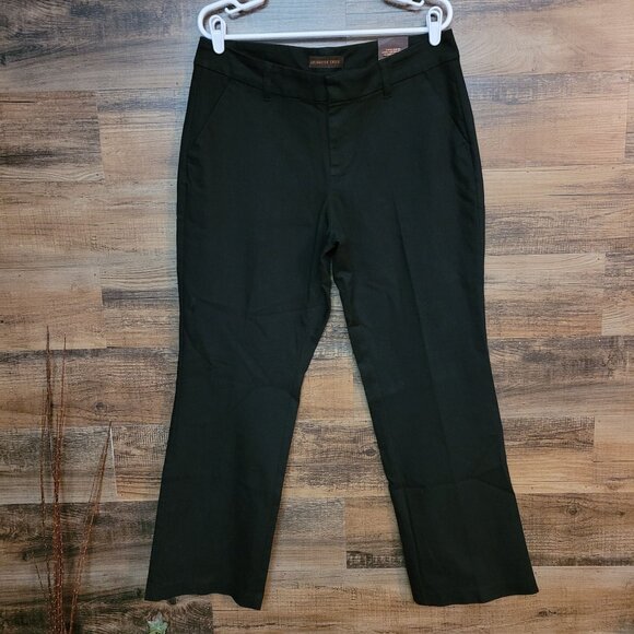 Coldwater Creek Trouser Jeans 14 P Bootcut Mid Rise Black Pockets Stretch NWT - Picture 1 of 10